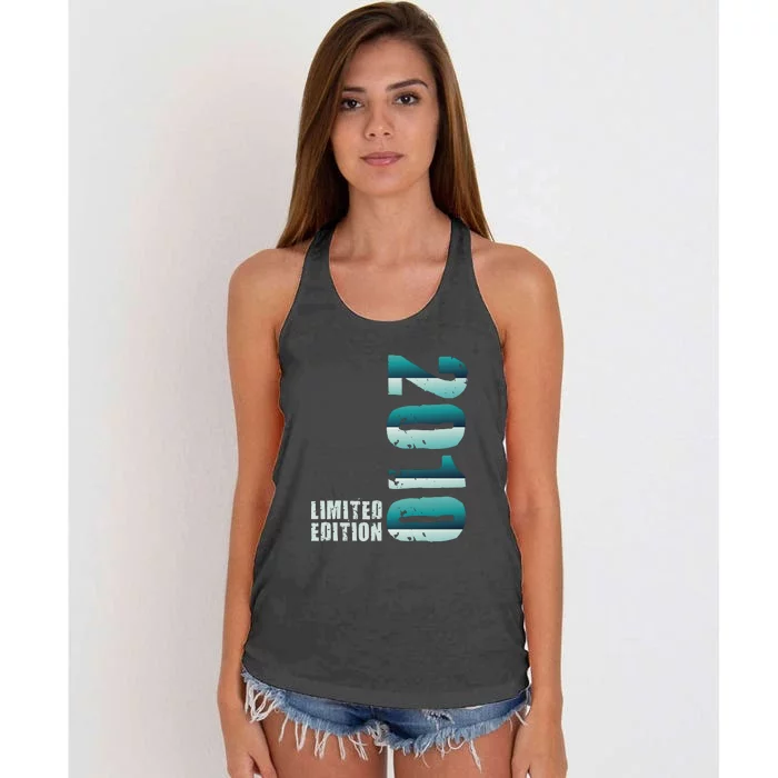 Limited Edition Birthday Made In 2010 Funny Gift Women's Knotted Racerback Tank