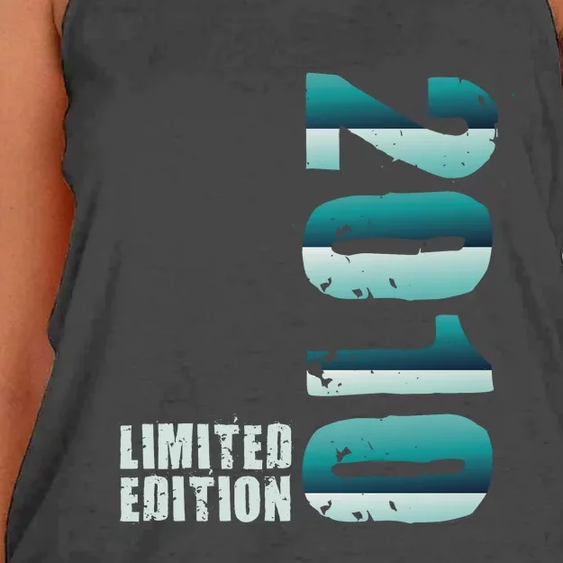 Limited Edition Birthday Made In 2010 Funny Gift Women's Knotted Racerback Tank