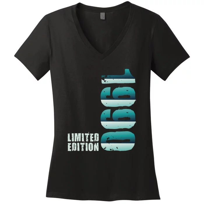 Limited Edition Birthday Made In 1990 Funny Gift Women's V-Neck T-Shirt