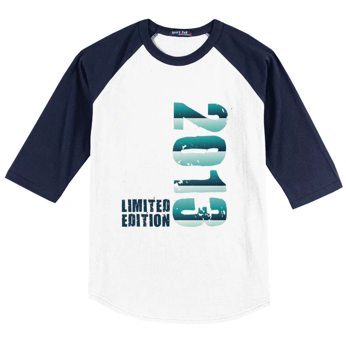 Limited Edition Birthday Made In 2013 Funny Gift Baseball Sleeve Shirt