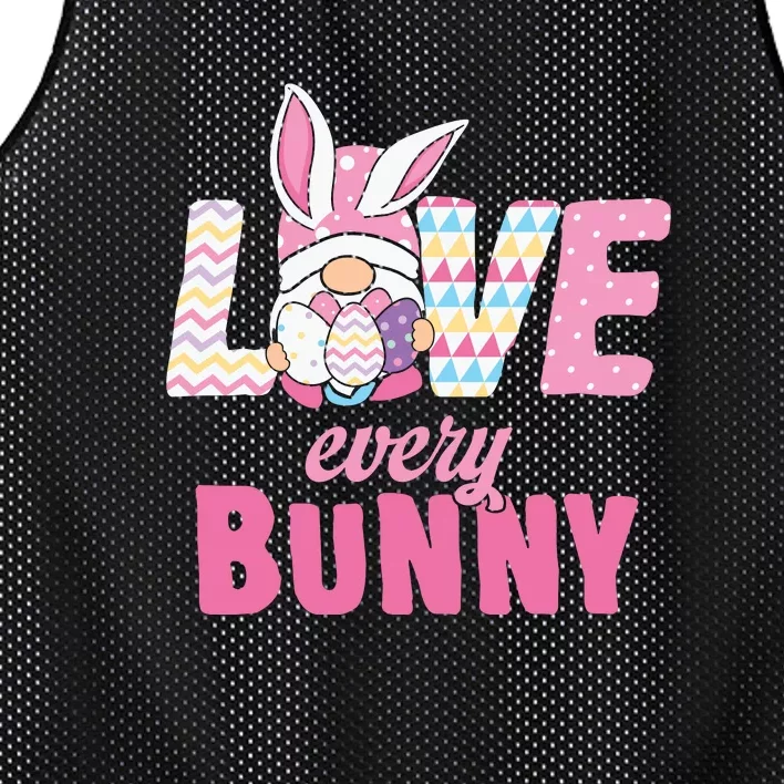 Love Every Bunny Cute Gnome Easter Egg Easter Day Mesh Reversible Basketball Jersey Tank