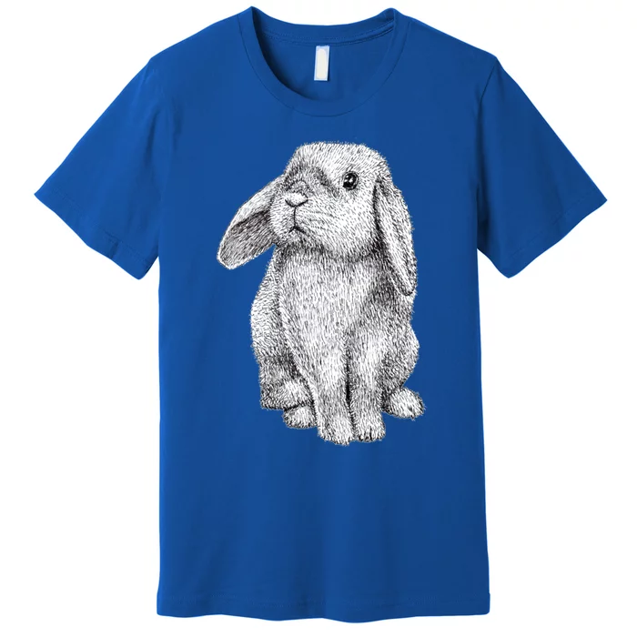 Lop Eared Bunny Rabbit Cute Funny Gift Premium T-Shirt