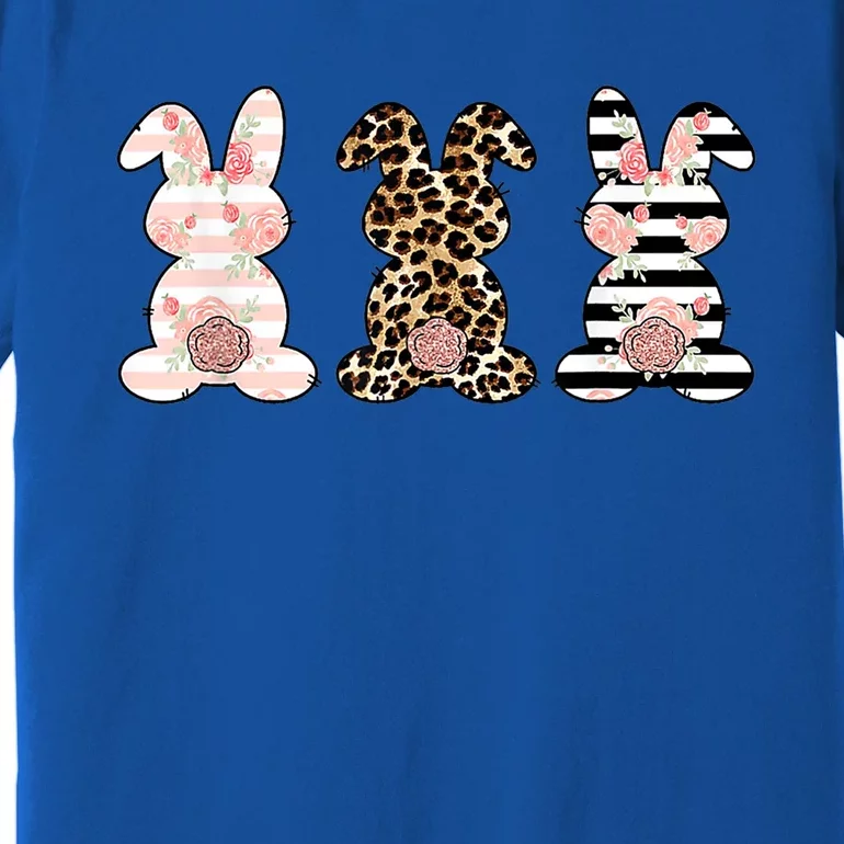 Leopard Easter Bunny Rabbit Trio Cute Happy Easter Day Gift Premium T-Shirt