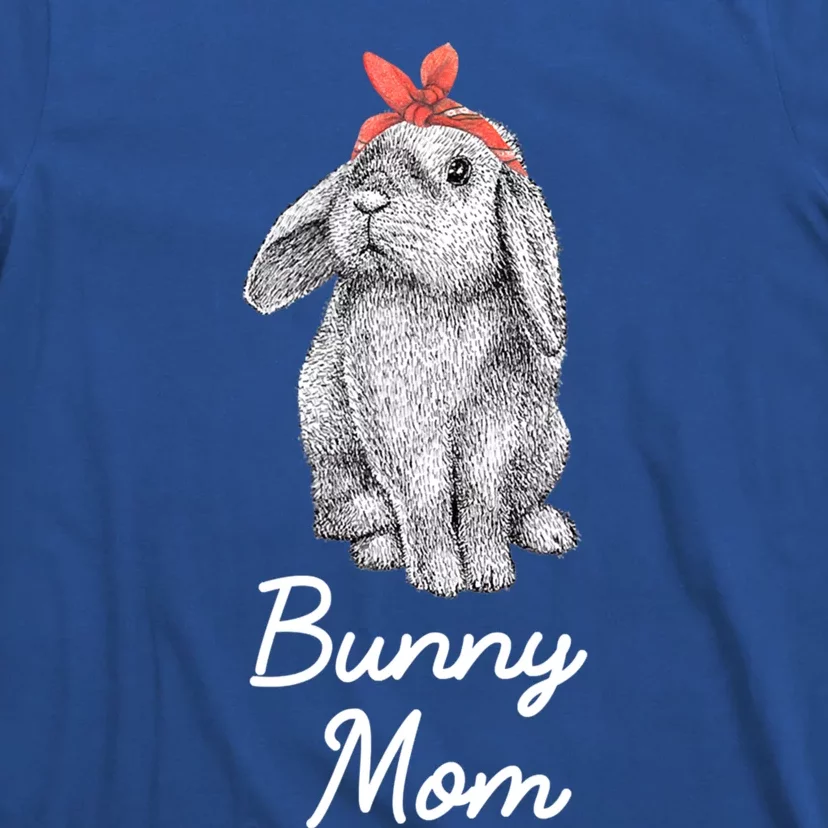 Lop Eared Bunny Rabbit Mom Drawing Funny Gift T-Shirt