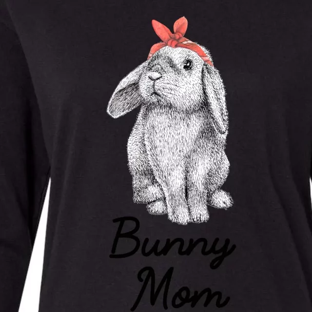 Lop Eared Bunny Rabbit Mom Drawing Gift Womens Cotton Relaxed Long Sleeve T-Shirt