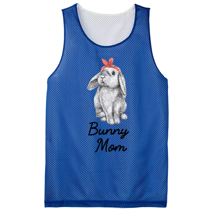 Lop Eared Bunny Rabbit Mom Drawing Gift Mesh Reversible Basketball Jersey Tank