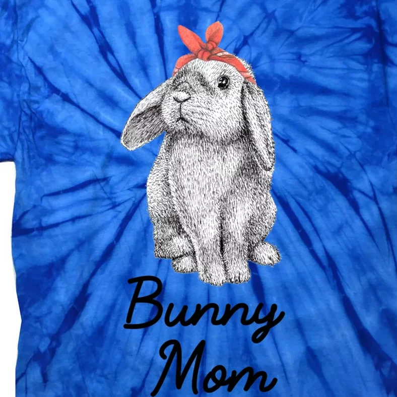 Lop Eared Bunny Rabbit Mom Drawing Gift Tie-Dye T-Shirt