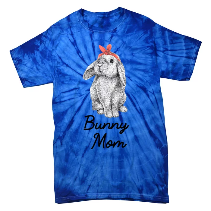 Lop Eared Bunny Rabbit Mom Drawing Gift Tie-Dye T-Shirt