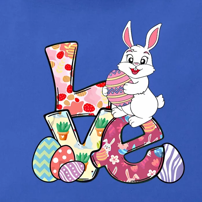 Love Easter Bunny Happy Easter Day Rabbit Eggs Gift Zip Tote Bag