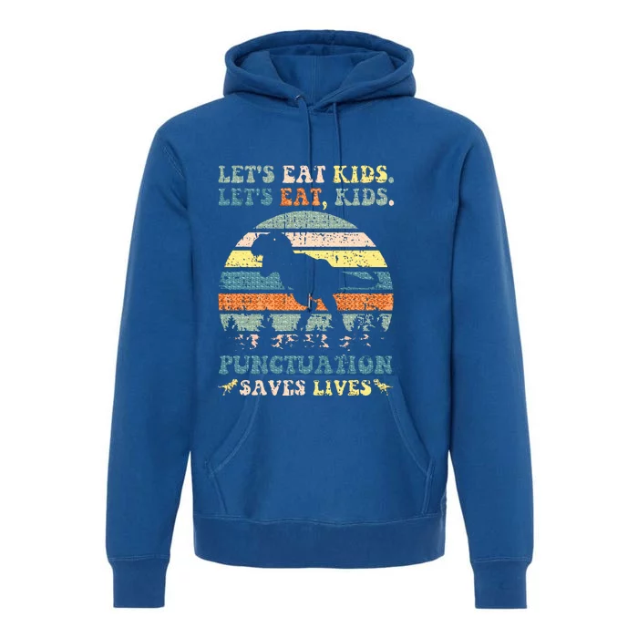 Lets Eat Boy Punctuation Saves Lives Premium Hoodie