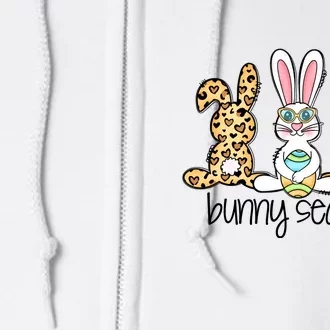 Leopard Easter Bunny Season Rabbit Trio Cute Easter Day Full Zip Hoodie