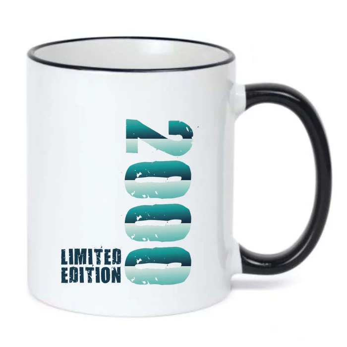 Limited Edition Birthday Made In 2000 Funny Gift Black Color Changing Mug