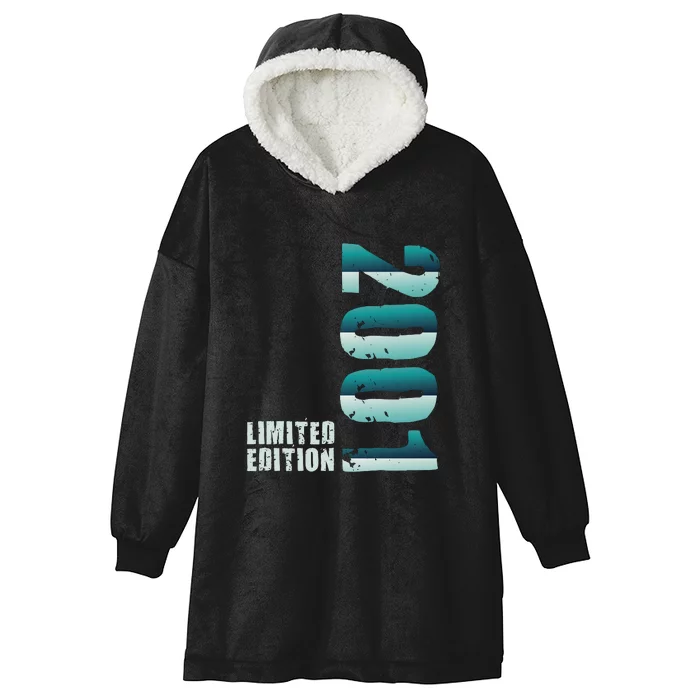 Limited Edition Birthday Made In 2001 Funny Gift Hooded Wearable Blanket