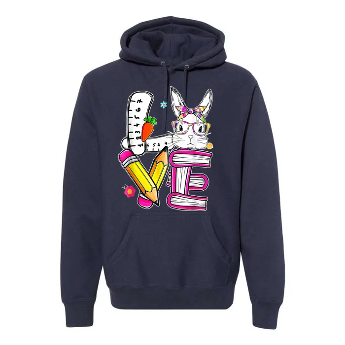 Love Easter Bunny School Premium Hoodie