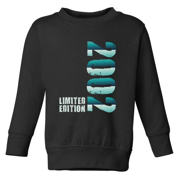 Limited Edition Birthday Made In 2002 Funny Gift Toddler Sweatshirt