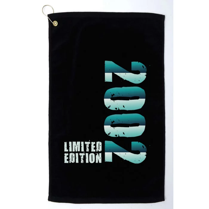 Limited Edition Birthday Made In 2002 Funny Gift Platinum Collection Golf Towel