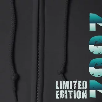 Limited Edition Birthday Made In 2002 Funny Gift Full Zip Hoodie