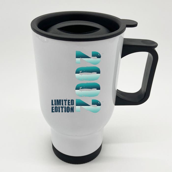 Limited Edition Birthday Made In 2002 Funny Gift Front & Back Stainless Steel Travel Mug