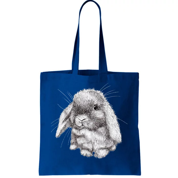 Lop Eared Bunny Rabbit Sketch Gift For Mens Womens Childrens Tote Bag