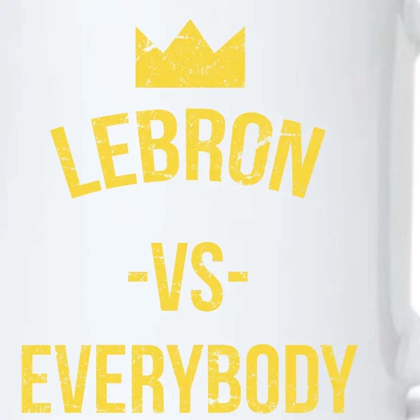 Lebron Vs Everybody LA Bron Basketball Black Color Changing Mug