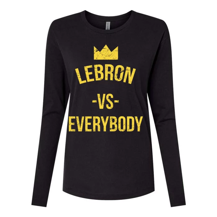 Lebron Vs Everybody LA Bron Basketball Womens Cotton Relaxed Long Sleeve T-Shirt