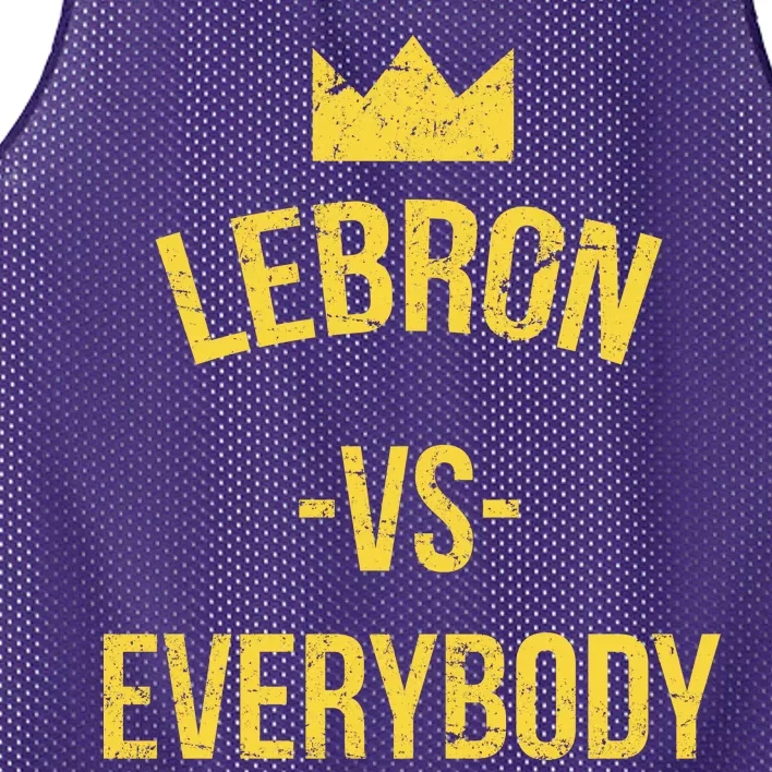 Lebron Vs Everybody LA Bron Basketball Mesh Reversible Basketball Jersey Tank