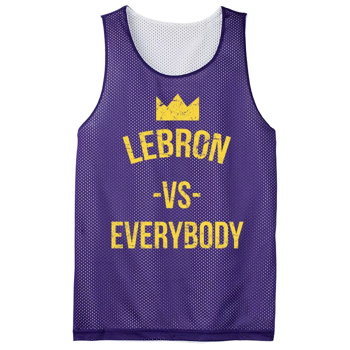 Lebron Vs Everybody LA Bron Basketball Mesh Reversible Basketball Jersey Tank