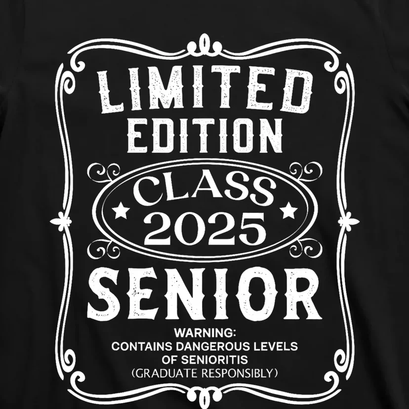 Limited Edition Class Of 2025 Senior 2025 Back To School T-Shirt