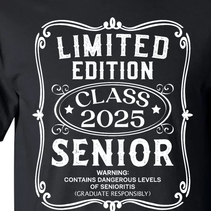 Limited Edition Class Of 2025 Senior 2025 Back To School Tall T-Shirt