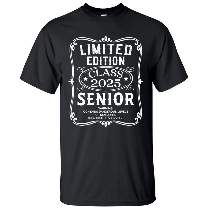 Limited Edition Class Of 2025 Senior 2025 Back To School Tall T-Shirt