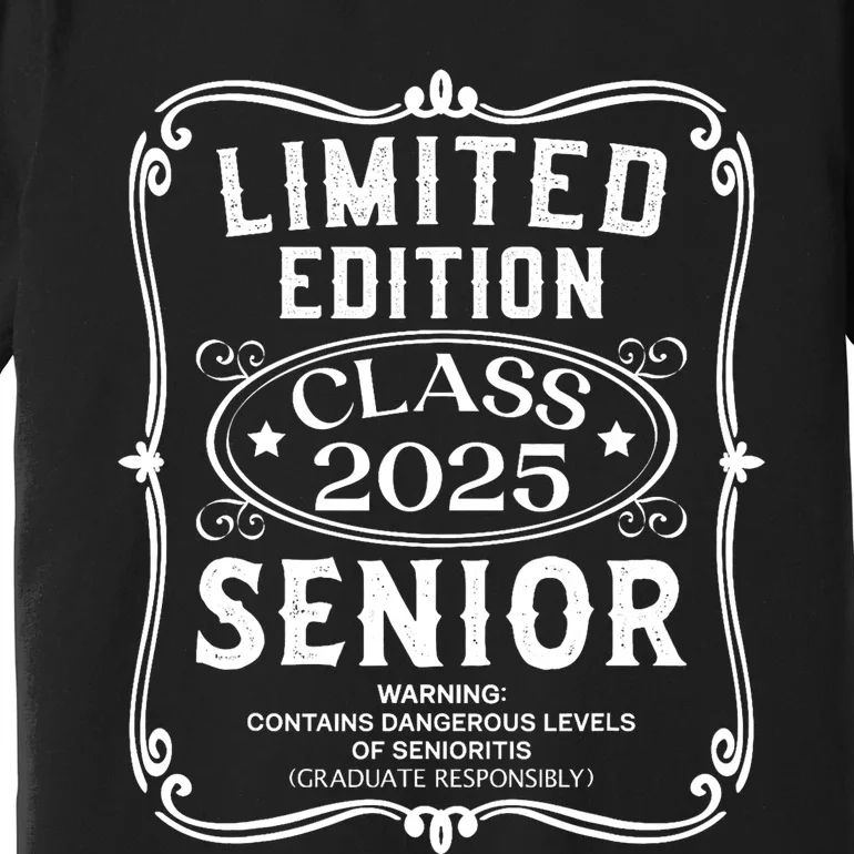 Limited Edition Class Of 2025 Senior 2025 Back To School Premium T-Shirt