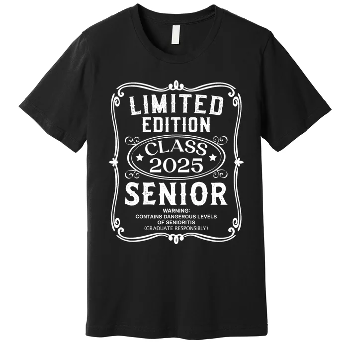 Limited Edition Class Of 2025 Senior 2025 Back To School Premium T-Shirt