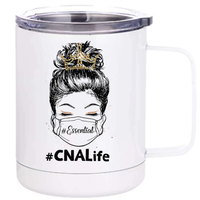 Leopard Essential CNA Life Wear Mask Nurses Day Front & Back 12oz Stainless Steel Tumbler Cup