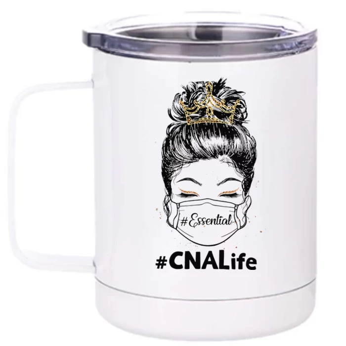 Leopard Essential CNA Life Wear Mask Nurses Day Front & Back 12oz Stainless Steel Tumbler Cup