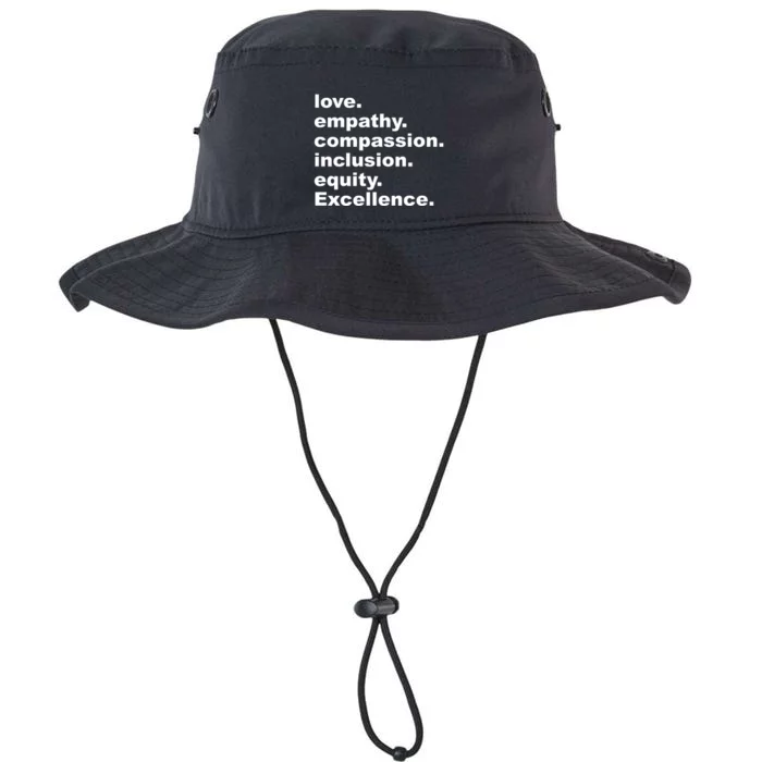 Love Empathy Compassion Inclusion Equity Excellence Legacy Cool Fit Booney Bucket Hat