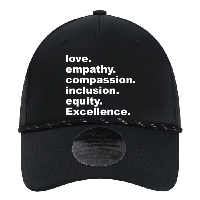 Love Empathy Compassion Inclusion Equity Excellence Performance The Dyno Cap