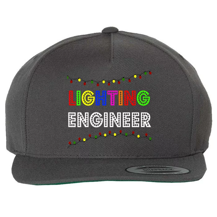 Lighting Engineer Christmas Lights Wool Snapback Cap