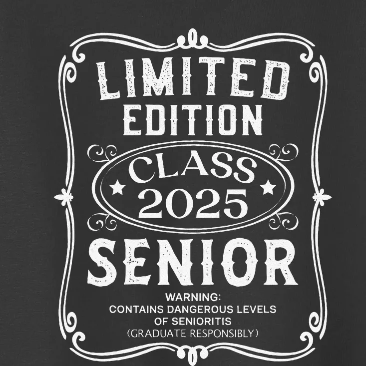 Limited Edition Class Of 2025 Senior 2025 Back To School Gift Toddler T-Shirt