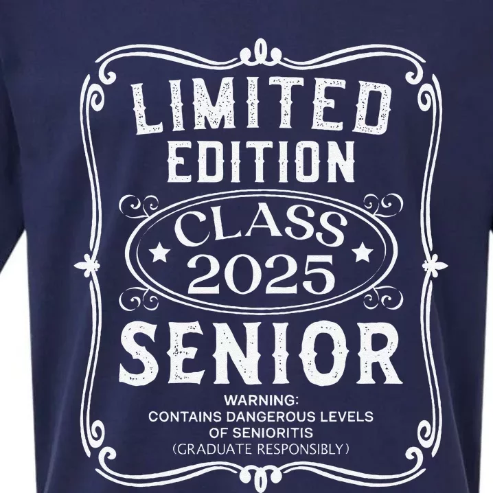 Limited Edition Class Of 2025 Senior 2025 Back To School Gift Sueded Cloud Jersey T-Shirt