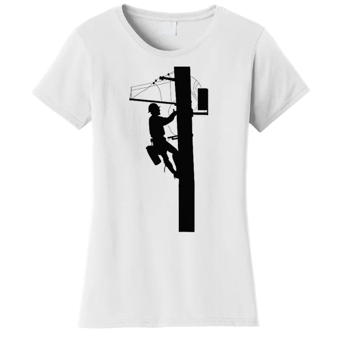 Lineman Electric Cable Lineman Gift Women's T-Shirt