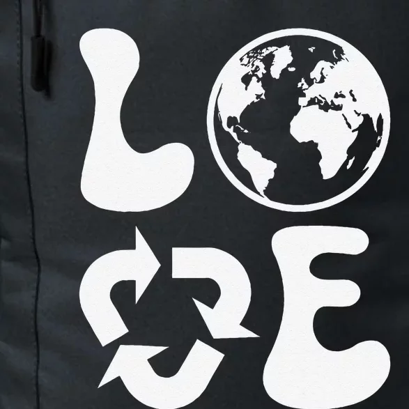 Love Earth Day Recycle Daily Commute Backpack