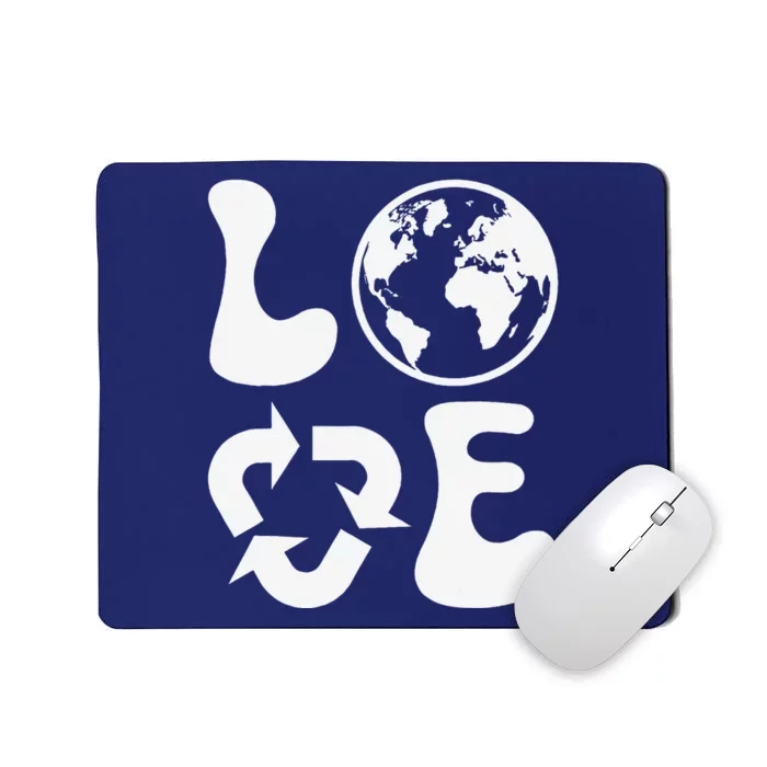 Love Earth Day Recycle Mousepad