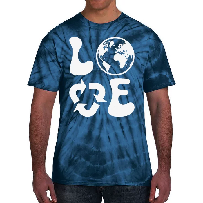 Love Earth Day Recycle Tie-Dye T-Shirt