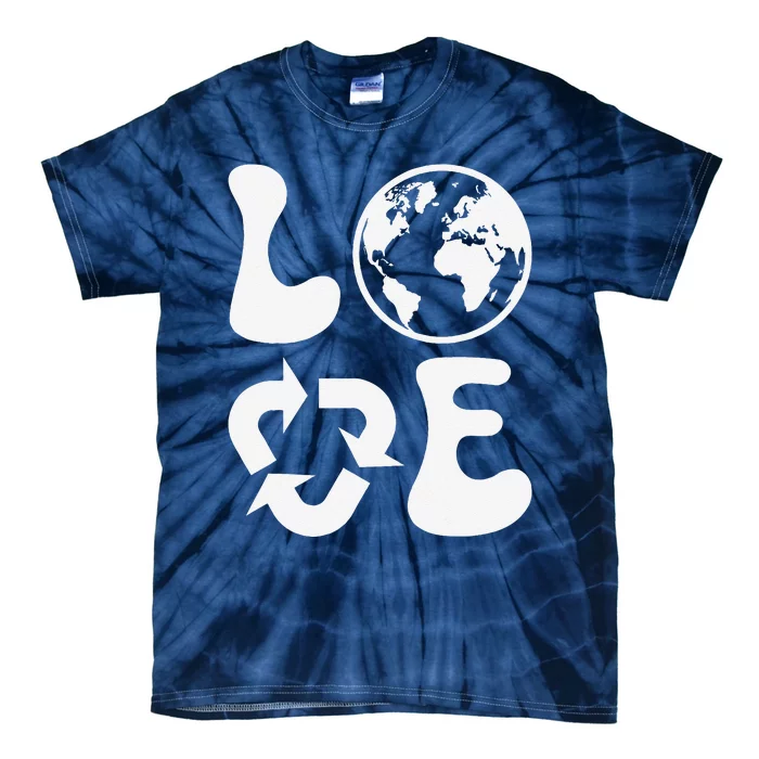 Love Earth Day Recycle Tie-Dye T-Shirt