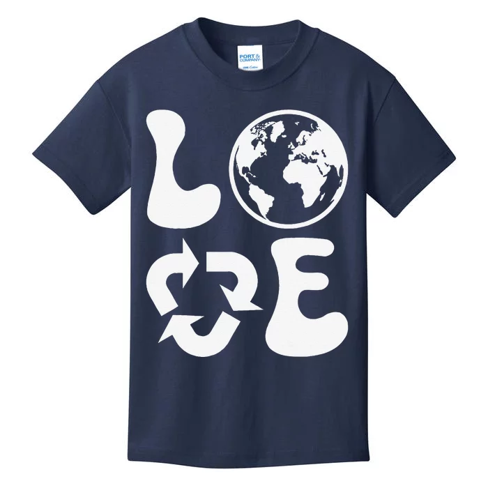 Love Earth Day Recycle Kids T-Shirt