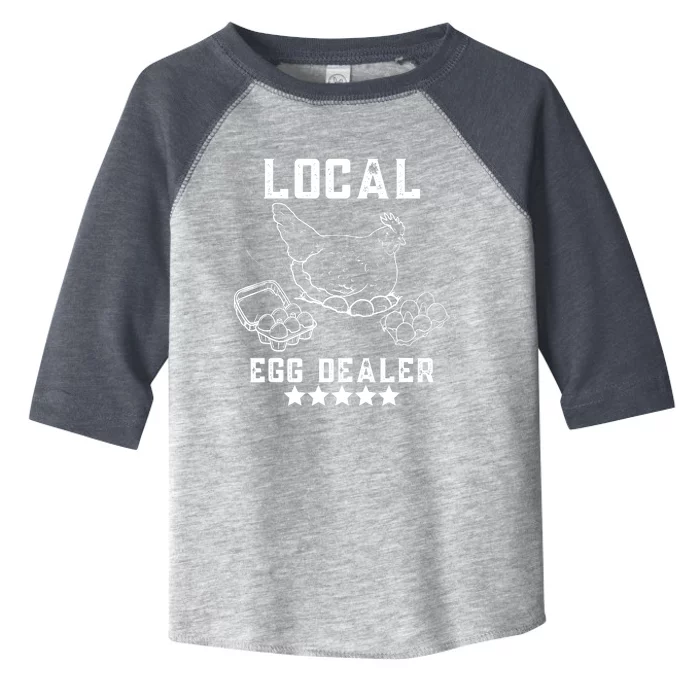 Local Egg Dealers Chicken Funny Local Egg Dealers Chicken Toddler Fine Jersey T-Shirt