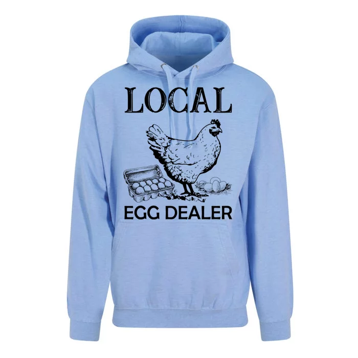 Local Egg Dealer Funny Chicken Unisex Surf Hoodie