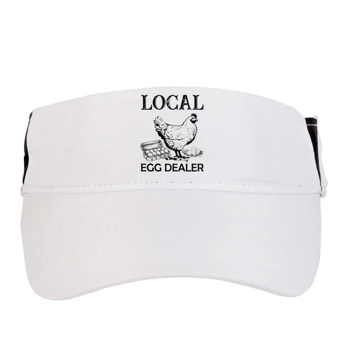 Local Egg Dealer Funny Chicken Adult Drive Performance Visor