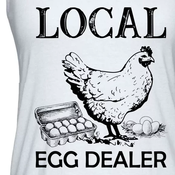 Local Egg Dealer Funny Chicken Ladies Essential Flowy Tank