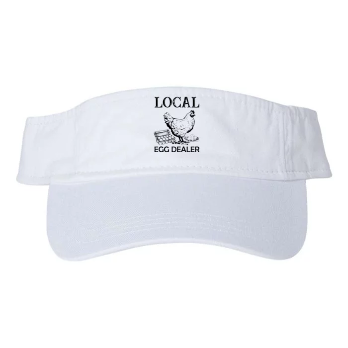 Local Egg Dealer Funny Chicken Valucap Bio-Washed Visor